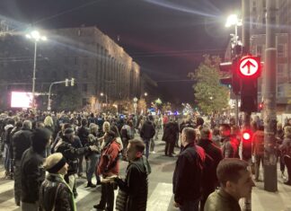 Beograd – protest protiv  kovid propusnica