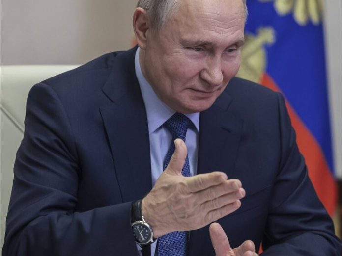 Russia President Vladimir Putin attends the Security Council of Russia meeting