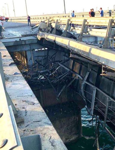 Oštećen Krimski most