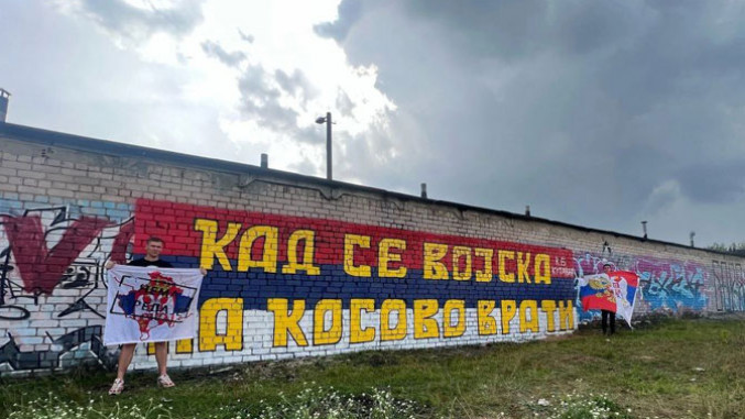 U Rusiji grafiti o Kosovu
